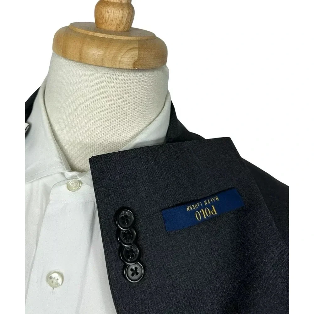 Polo Ralph Lauren Current Gray Wool Blend Mens Blazer Size XL NWT 398$